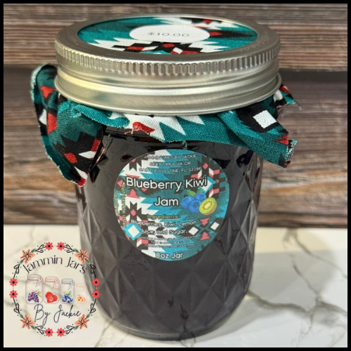 Blueberry Kiwi Jam- 8oz Jar