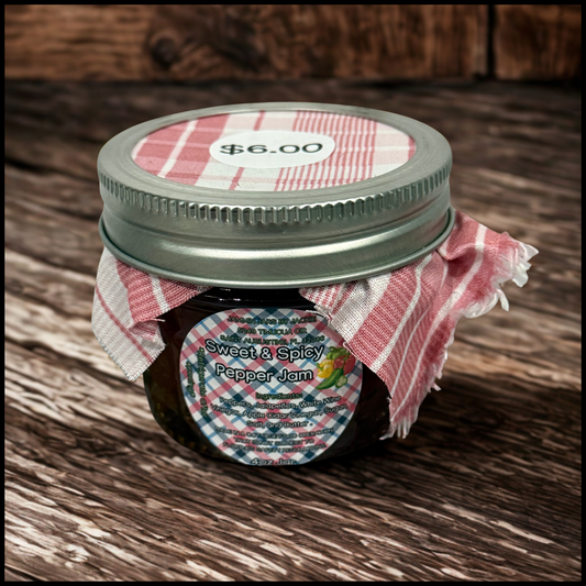 Sweet & Spicy Pepper Jam- 4oz Jar