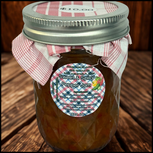 Sweet & Spicy Pepper Jam- 8oz Jar