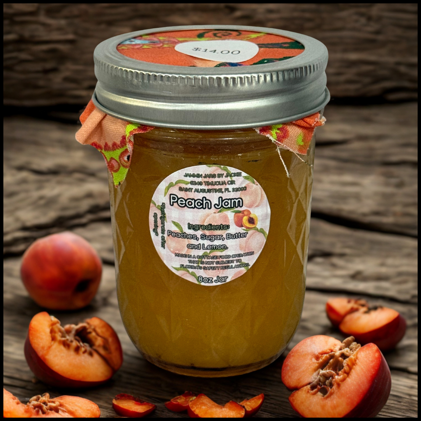 Peach Jam-8oz Jar